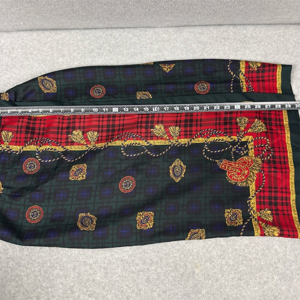 Vintage Talbots Silk Medallion Pencil Skirt Womens Size 6 Petite - Picture 11 of 13